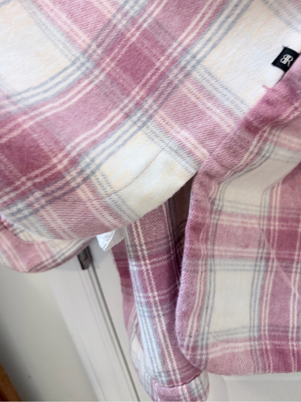 Banana Republic plaid longline shacket sz XL - Picture 6 of 7